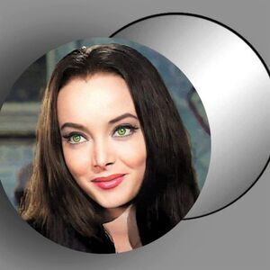 Morticia Addams Gothic Compact Mirror Makeup Tools